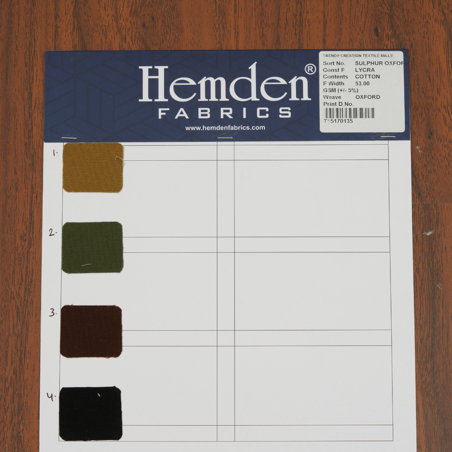Sulphur Oxford Lycra