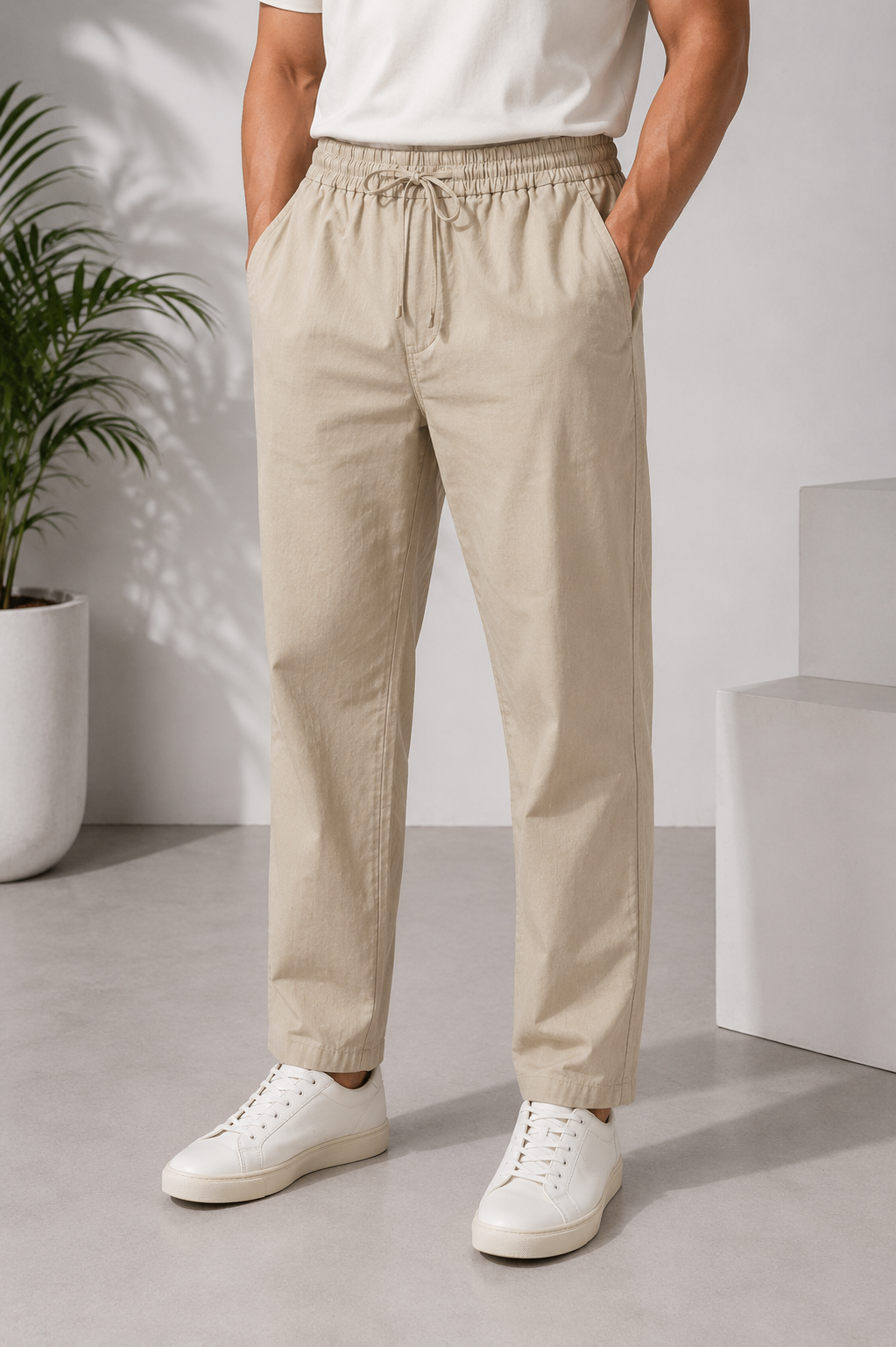 RL CK Cross Linen