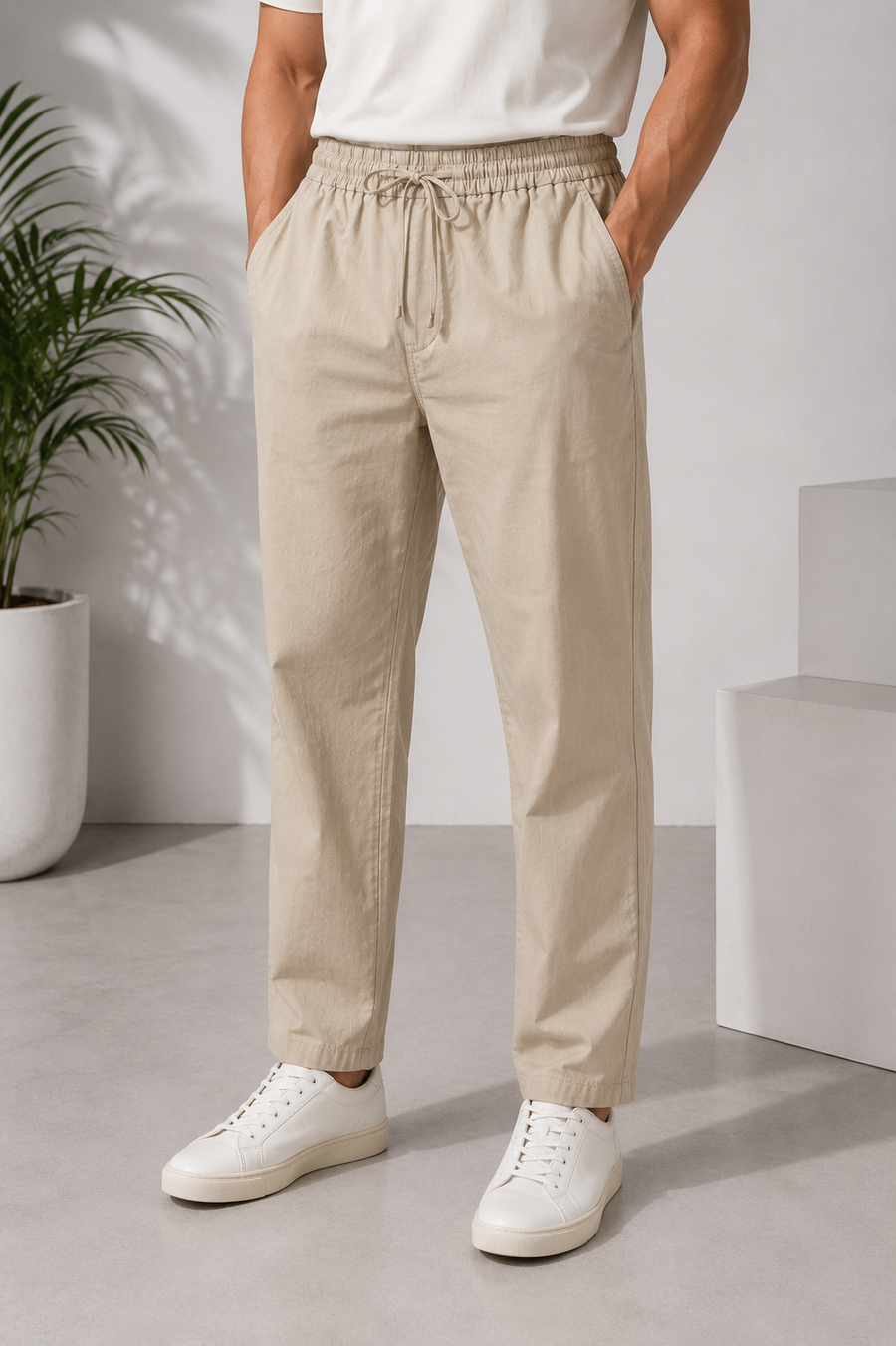 RL CK Cross Linen